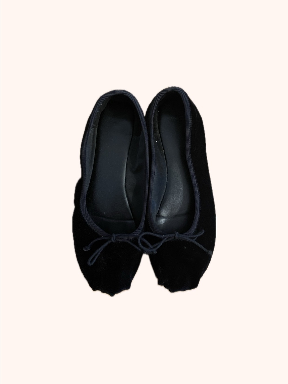 Mango Ballerina shoes with velvet bow